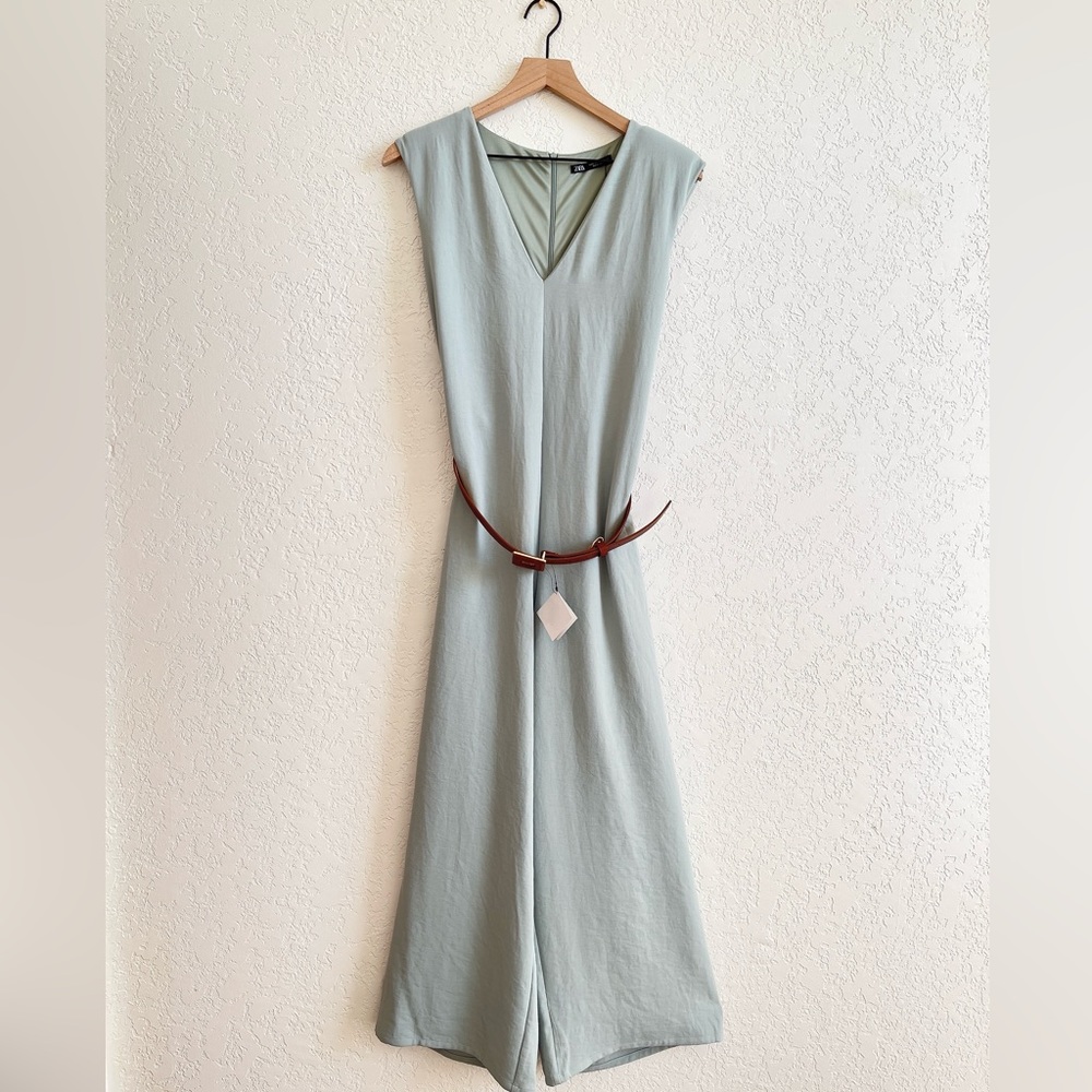 Zara Wide Jumpsuit With Belt